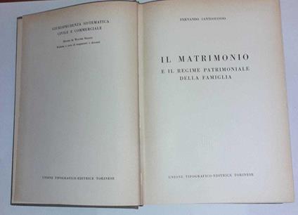 Il matrimonio e il regime patrimoniale della famiglia - Fernando Santosuosso - copertina