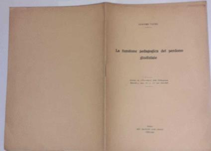 La funzione pedagogica del perdono giudiziale - Giacomo Lauro - copertina