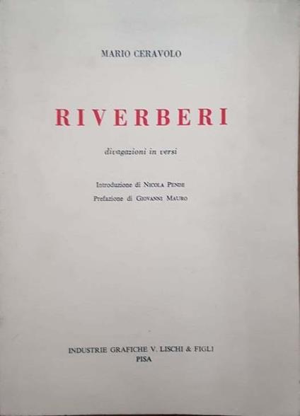 Riverberi - Marco Ceravolo - copertina
