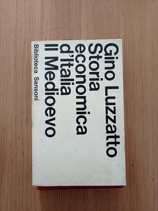 Storia economica d'Italia: Il Medioevo - Gino Luzzatto - copertina