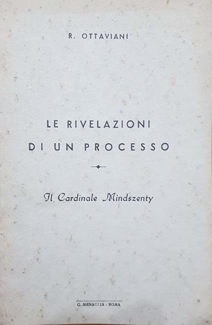 Le rivelazioni di un processo - copertina