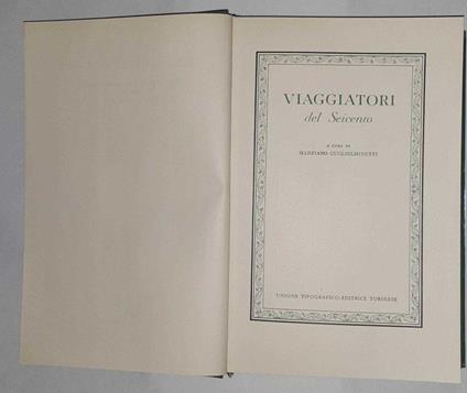 Viaggiatori del Seicento - copertina