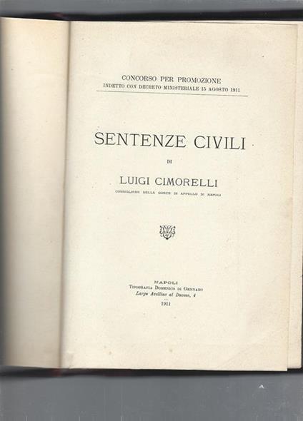 Sentenze civili - copertina