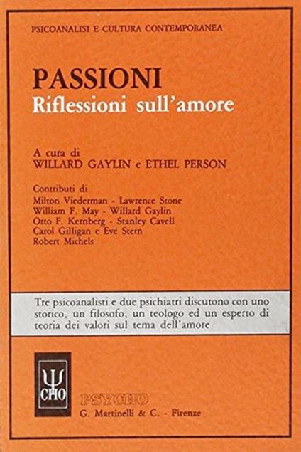 Passioni. Riflessioni sull'amore - copertina
