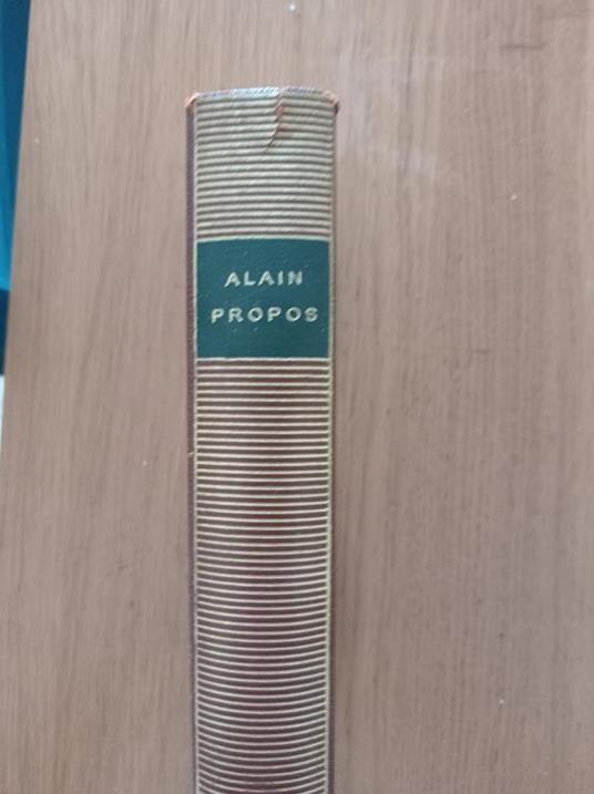 Propos - Alain - copertina