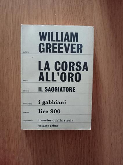 La corsa all'oro - copertina