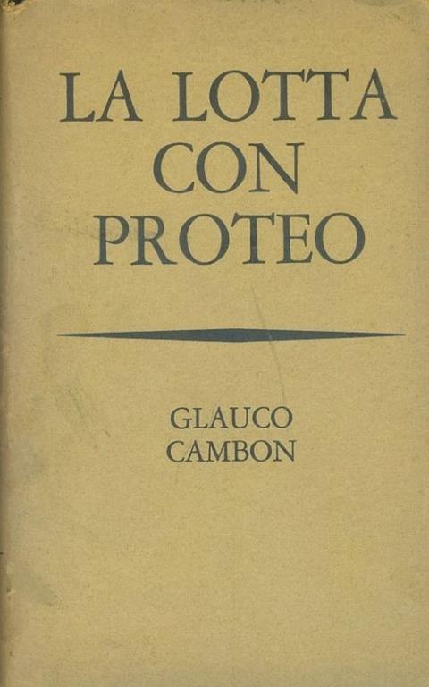 La lotta con Proteo - Glauco Cambon - copertina