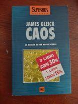 Caos: la nascita di un anuova scienza - James Gleick - copertina