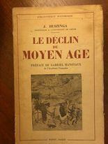 Le declin du moyen age - Johan Huizinga - copertina