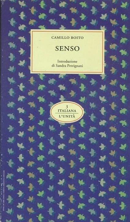 Senso - Camillo Boito - copertina