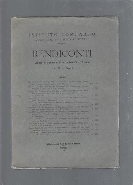 Rendiconti - copertina