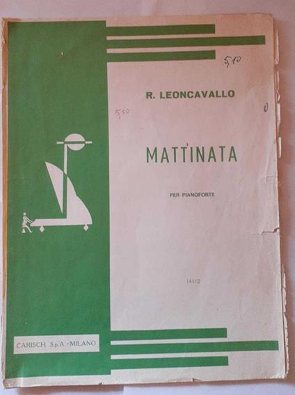 Spartiti. Mattinata - Ruggero Leoncavallo - copertina