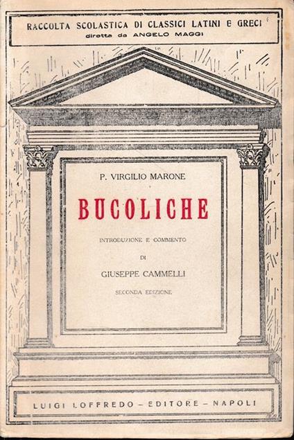 Bucoliche - Publio Virgilio Marone - copertina