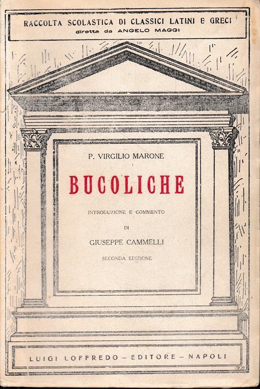 Bucoliche - Publio Virgilio Marone - copertina