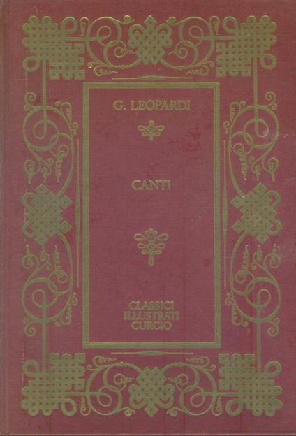 Canti - Giacomo Leopardi - copertina