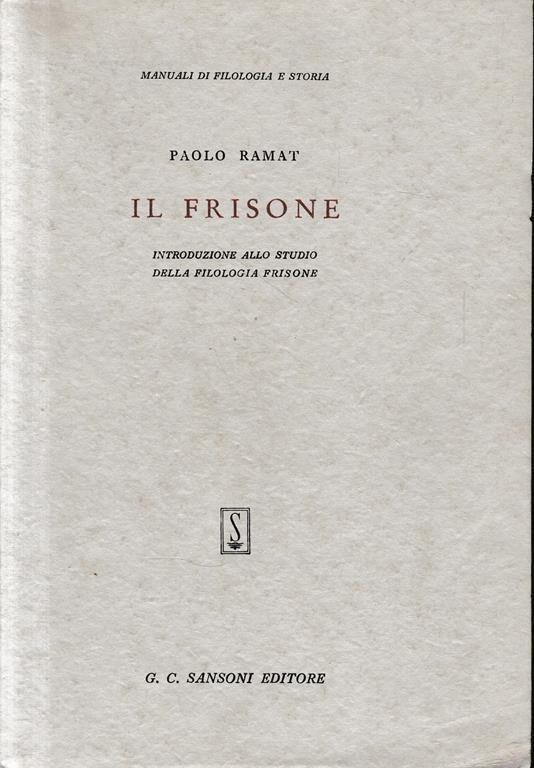Il Frisone - Paolo Ramat - copertina