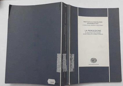 Trattato di psicologia sperimentale. La percezione - copertina