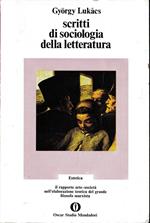 Scritti di sociologia della letteratura