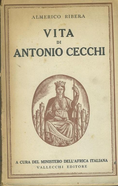 Vita di Antonio Cecchi - Almerico Ribera - copertina
