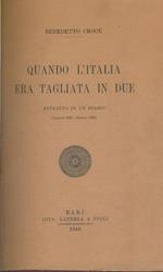 Quando l'Italia era tagliata in due
