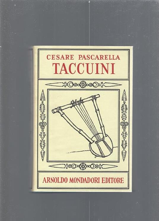 Taccuini - Cesare Pascarella - copertina