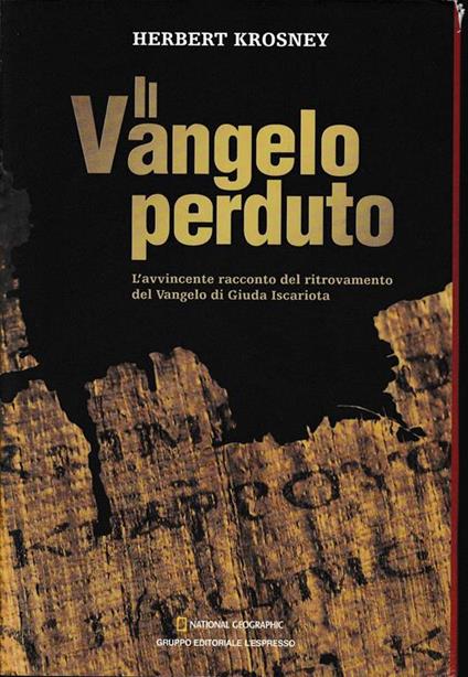 Il Vangelo perduto - Herbert Krosney - copertina