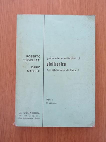 Guida alle esercitazioni di elettronica del laboratorio di fisica I - copertina