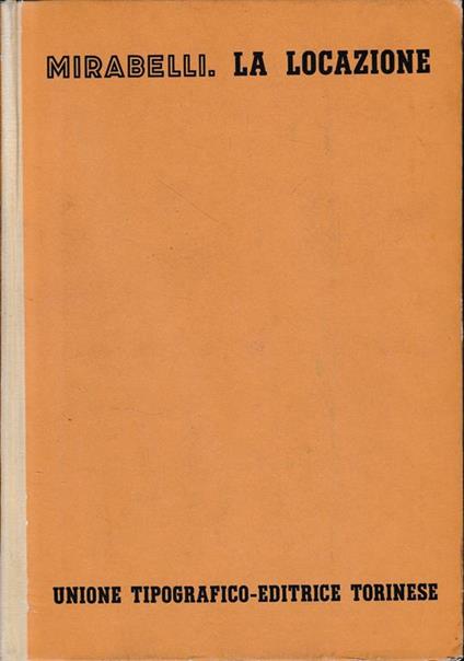 La locazione, vol. 7, tomo 4 - Giuseppe Mirabelli - copertina