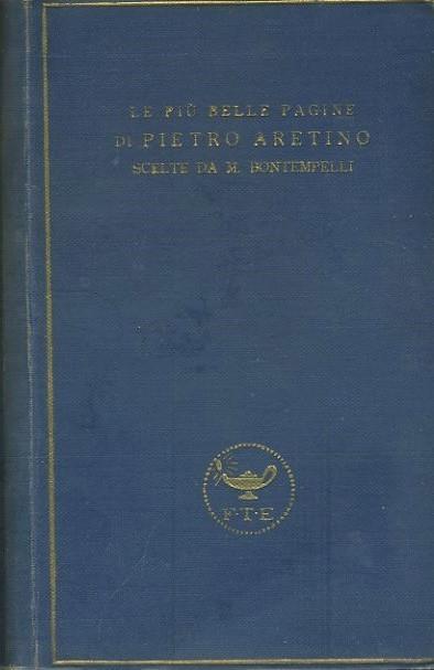 Le più belle pagine di Pietro Aretino - copertina