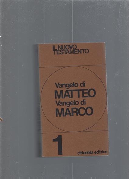 Vangelo di Matteo, Vangelo di Marco - copertina