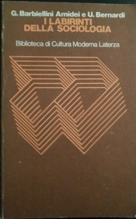 I labirinti della sociologia - copertina