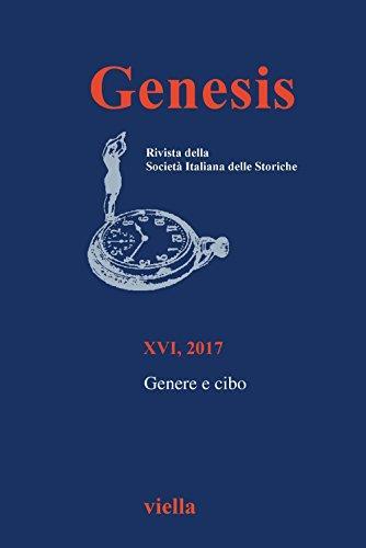 Genesis. Rivista della Società italiana delle storiche. Genere e cibo (2017) (Vol. 1) - copertina