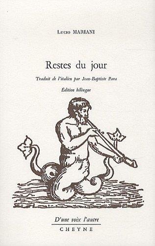 Restes du jour - Lucio Mariani - copertina