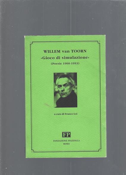 Gioco Di Simulazione - Willem Van Toorn - copertina