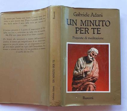 Un minuto per te. Proposte di meditazione - Gabriele Adani - copertina