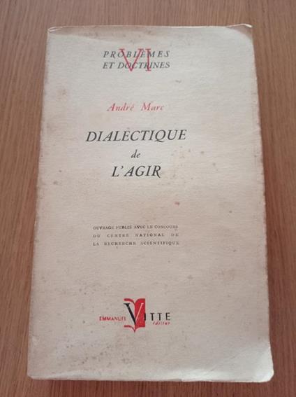 Dialectique de l'agir - copertina