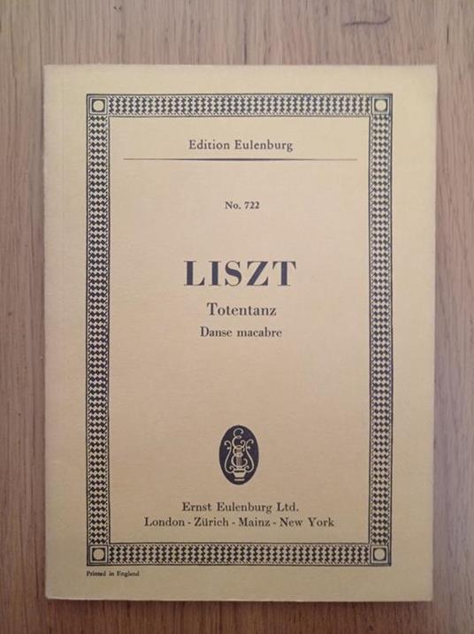 Liszt Totentanz Danse macabre - copertina