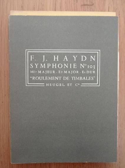 Symphonie N. 103 "Roulement De Timbales" - copertina