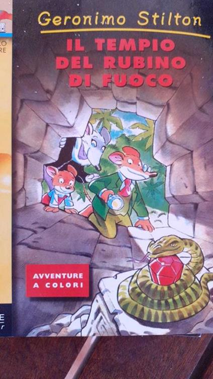 Il tempio del rubino di fuoco - Geronimo Stilton - copertina