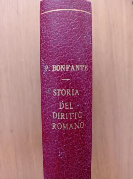Storia del diritto romano - Pietro Bonfante - copertina