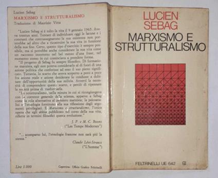 Marxismo e strutturalismo - Lucien Sebag - copertina