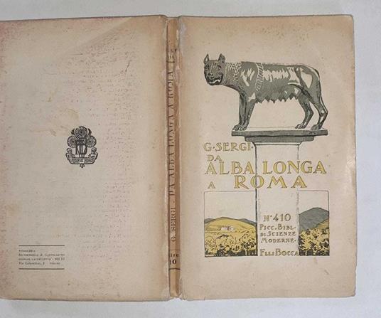 Da Alba Longa a Roma. Inizio dell'incivilimento in Italia ovvero Liguri e Siculi - Giuseppe Sergi - copertina