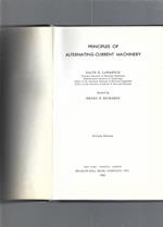 PRINCIPLES OF ALTERNATING- CURRENT MACHINERY
