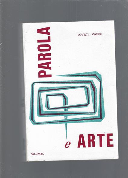 PAROLE E ARTE - copertina