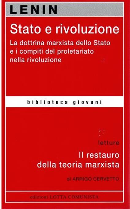 Stato e rivoluzione - Lenin - copertina