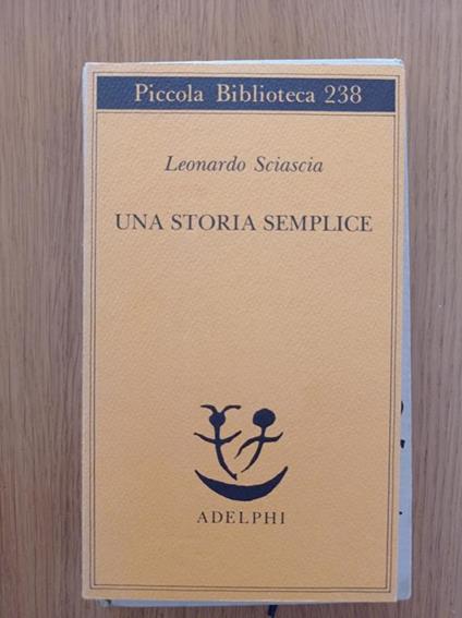 Una storia semplice - Leonardo Sciascia - copertina