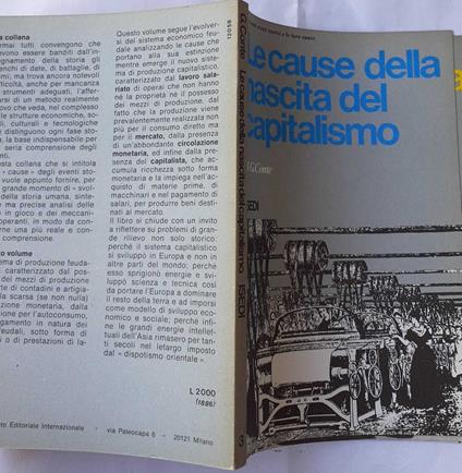 Le cause della nascita del capitalismo - Giulia Conte - copertina