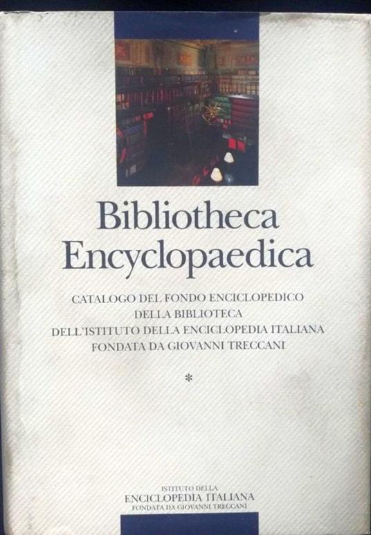 Bibliotheca Encyclopaedica - copertina