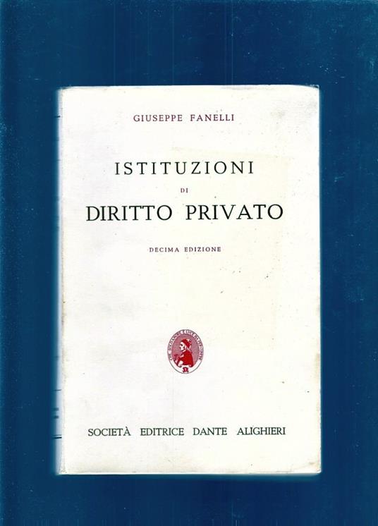 Istituzioni Di Diritto Privato - Giuseppe Fanelli - copertina
