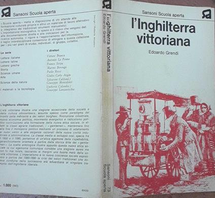 L' inghilterra vittoriana - Edoardo Grendi - copertina